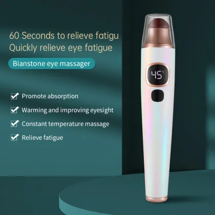 Heated Vibration Eye Massager with Gua Sha for Beauty