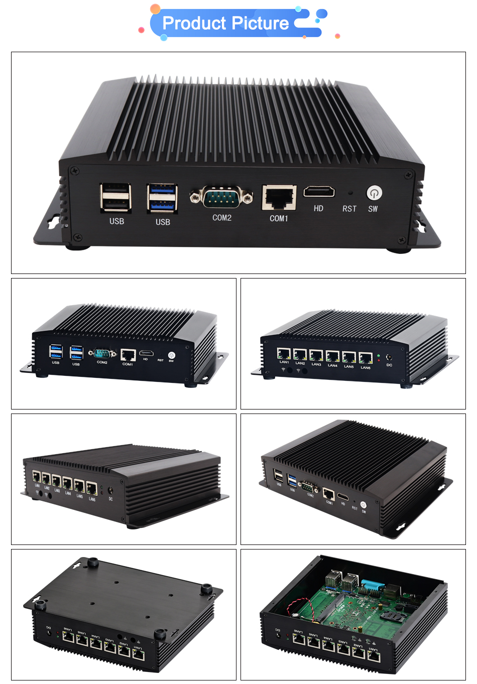 Mini Pc Industrial Fanless