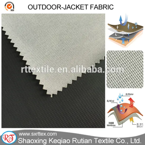 TPU Bonded Tricot bonded polyester Spandex Fabric for Running Jacket