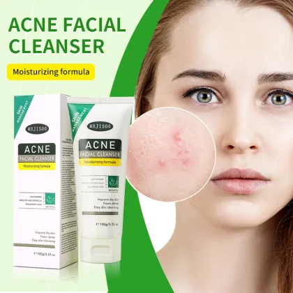 Gently Deeply Cleansing Acne-Removing Facial Cleanser with Hyaluronic Acid and Niacinamide