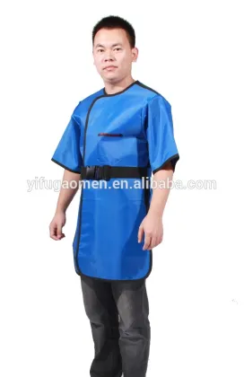 43", L 23" W Lead Apron Full Overlap Short Sleeve
