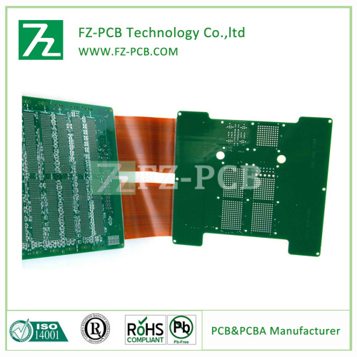 Гибко жесткие ПХД жесткие FPC PCB с рёбрами жёсткости