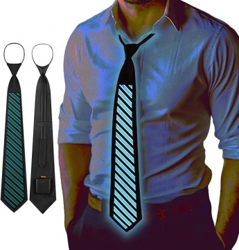 Cool Glowing Sound-Controlled Light-Up Ties for Parties, Raves, and Festivals
