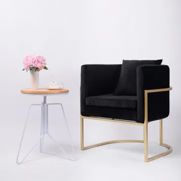 Modern Reception Room Fabric Metal Office Guest Chair