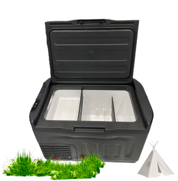 12v/24v Compressor Camping Fridge Freezer - Car Cooler with Strong Wheels