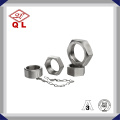 Sanitary Stainless Steel Blank Nut with Chain