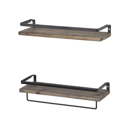Bathroom Wood Wall Shelves