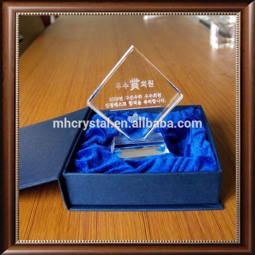 Deep Carved logo Crystal Trophy MH-J600