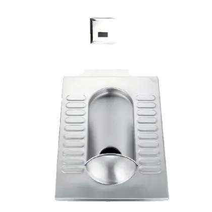Customizable stainless steel squat toilet