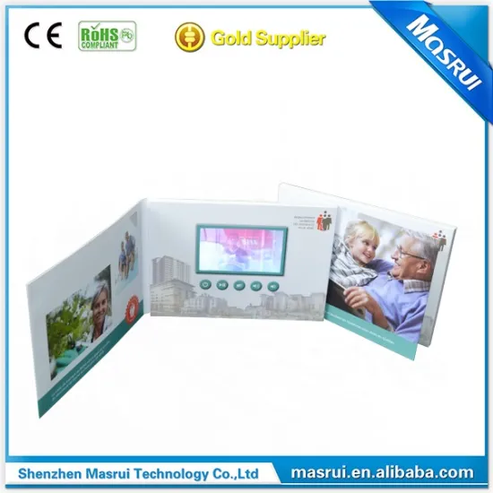 Unique Gift hot sale HD screen lcd video brochure card