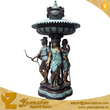 Large Brass Water Fountains with Man and Woman Statue GBF-E165V