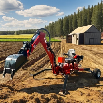 EPA Engine Mini Retro Excavator New Condition Backhoe Loader Towable