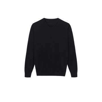 Men's Knitted Organic Cotton Crew-Neck Pullover