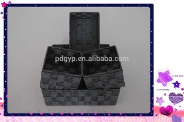 2016 new style S/4 Beautiful PP Yarn Storage Basket For Living At Home storage box