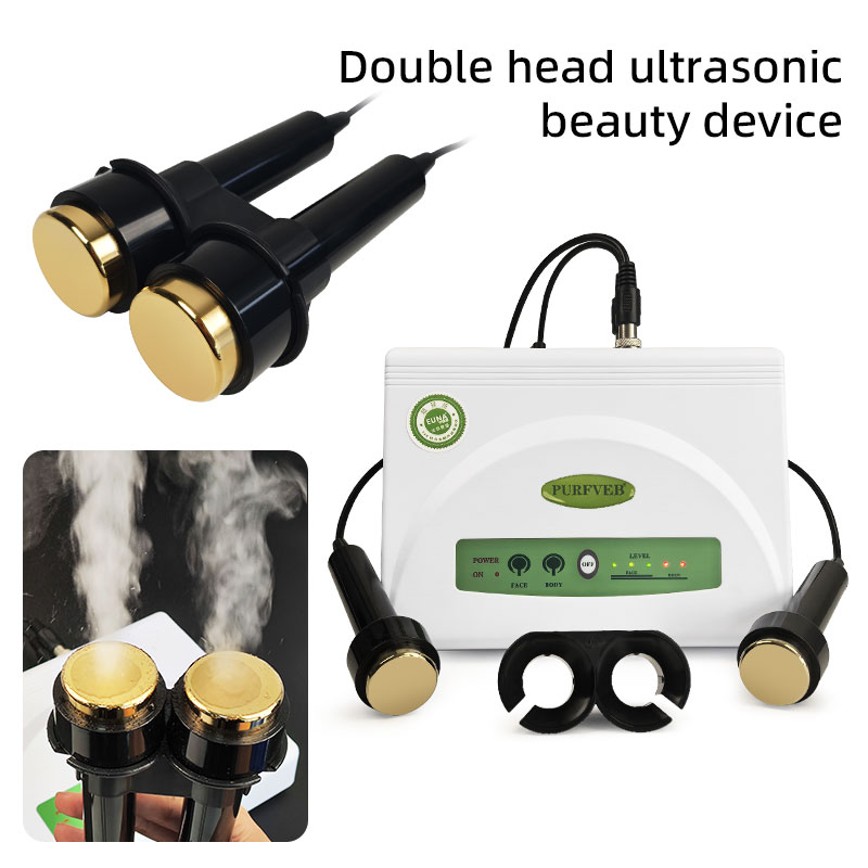 Double head ultrasonic beauty device