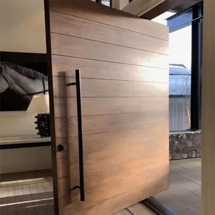 Modern Office Pivot Door Security Airtight Entrance