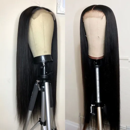 Lace Frontal Wig Vendors Wholesale Straight Transparent HD Lace Front Wigs For Black Women 100 Virgin Brazilian Human Hair Wigs
