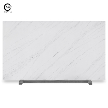 Factory Price Calacatta White Narrow Vein Super Jumbo Quartz Kitchen Countertops