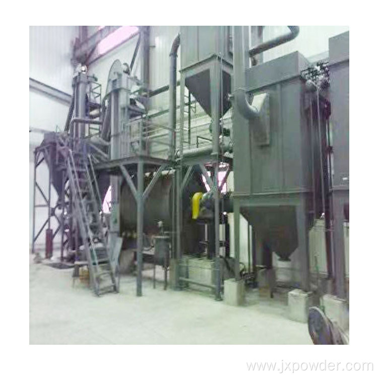 extinguishant material pneumatic pulverizer