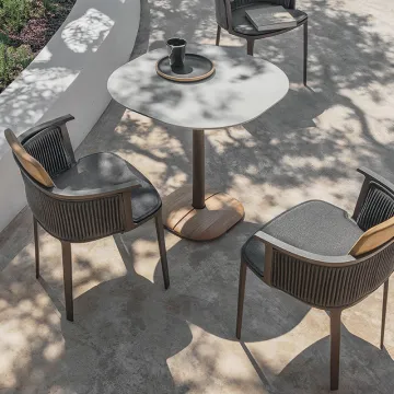 Waterproof UV Resistant Patio Coffee Table and 2 Chairs Set