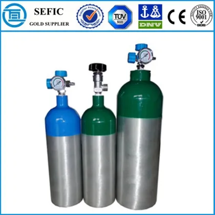 High Pressure Seamless Aluminum Gas Cylinder Oxygen Gas Cylinder