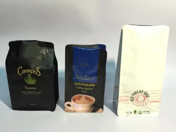 Flat Bottom Coffee Pouch with Valve