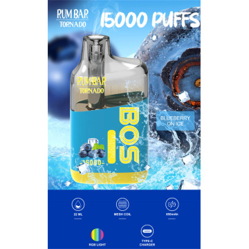 Rum Bar Tornado 15000 Puffs Disposable Vape France