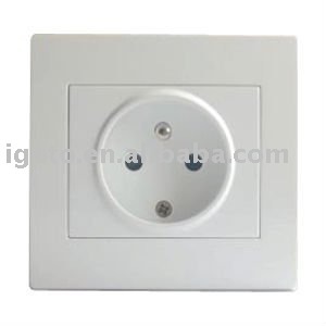 10A 220V 1 gang French type wall socket European standard