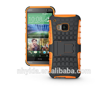 New Arrival! Kickstand Hybrid Combo Shockproof Phone Case for HTC ONE M9