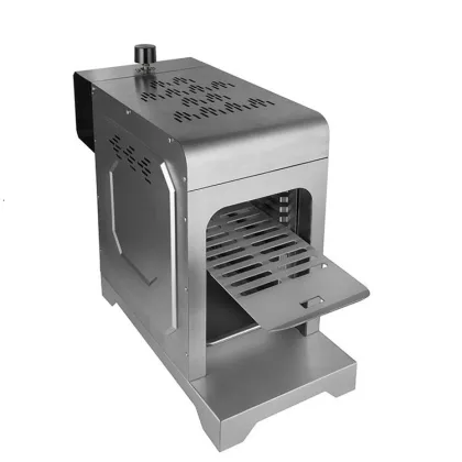 Steakhouse Quality Indoor Stainless Steel Electric Infrared With Foldable Dustproof Panel Steak Grill