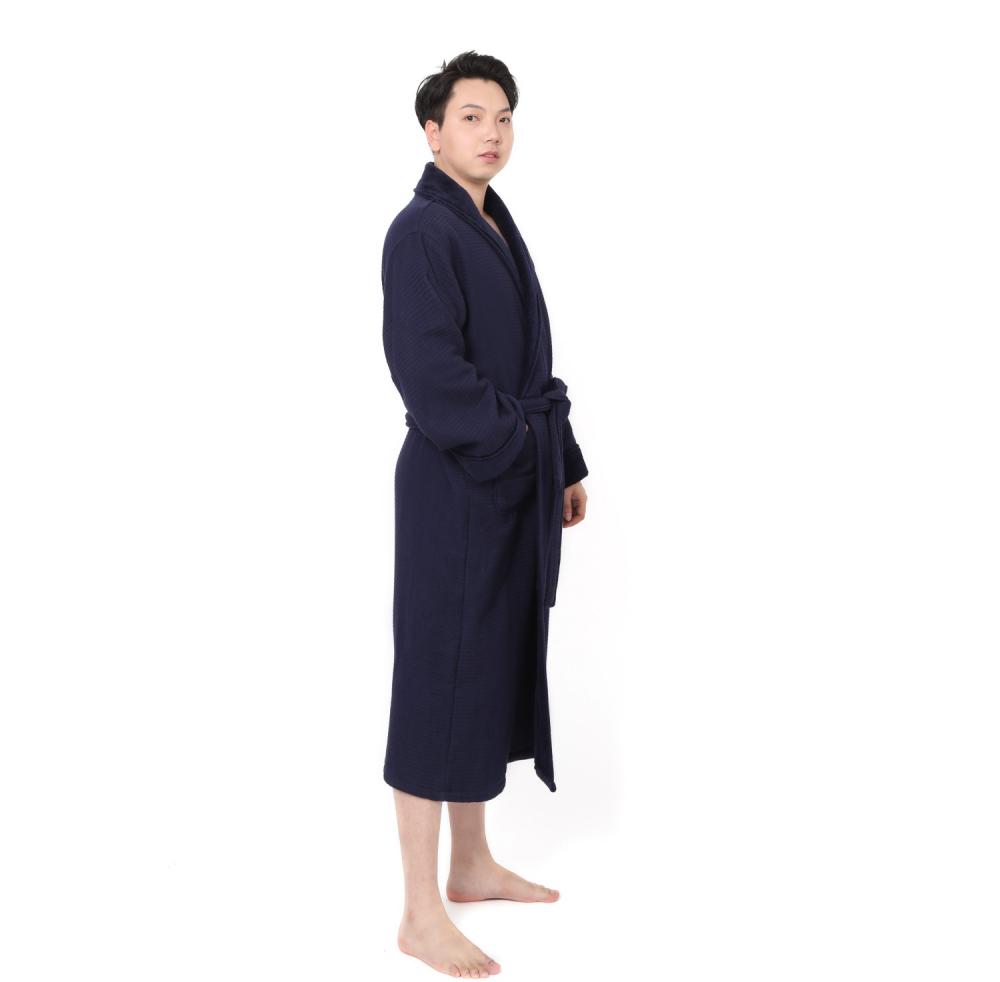 Velour Spa Robe Lapel Thick Bathrobe