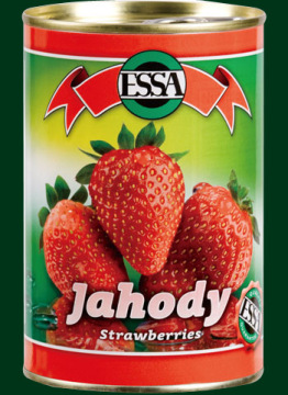 canned fruit strawberry