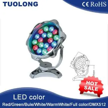 9W RGB led Underwater Light, Pool Light IP68 hot sale to South Africa
