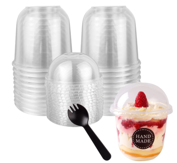 Custom Printed PP Plastic Cups for Boba Tea - 12oz, 16oz, 22oz U-Shaped Clear Cups