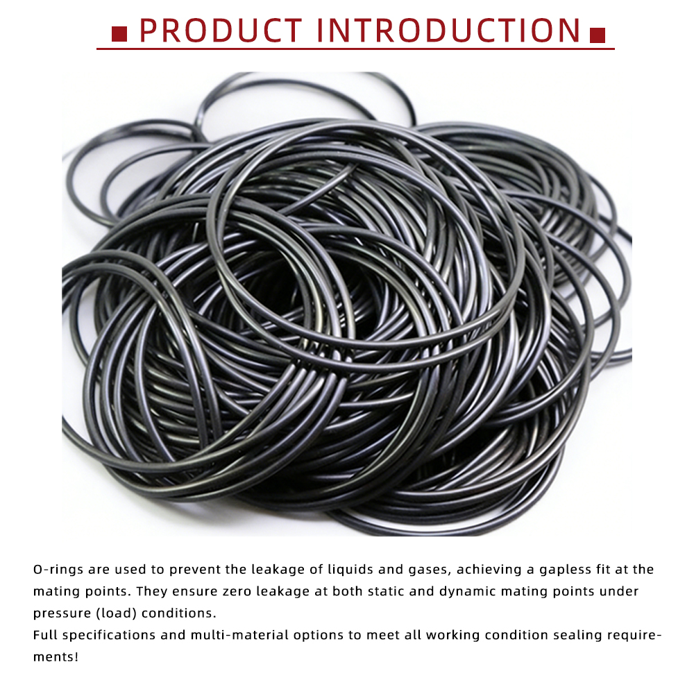 Black Rubber O-Ring Cord