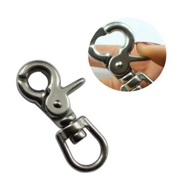 65mm Stainless Steel 304/316 Lobster Clasp Eye Swivel Trigger Spring Snap Hook For Dog Leash