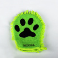 Mitts de limpieza de mascotas de microfibra de bordado personalizado