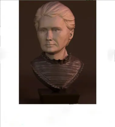 Madame Curie bust statue
