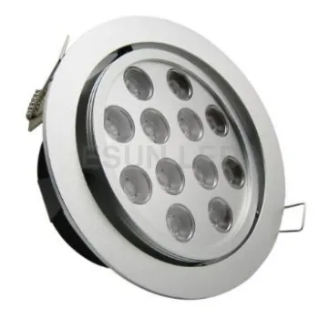 12W LED downlight 960LM Aluminum 6063T5 CE&RoHS