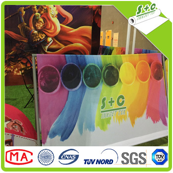 110gsm knitted polyester temporary outdoor banner fabric