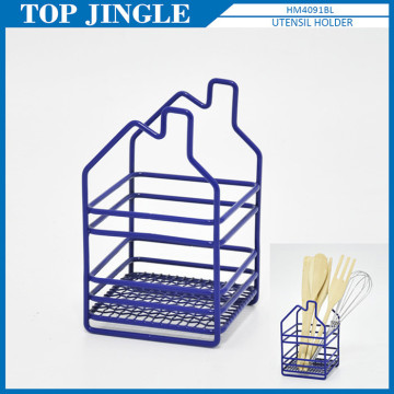 Modern House Shape Wire Utensil Holder