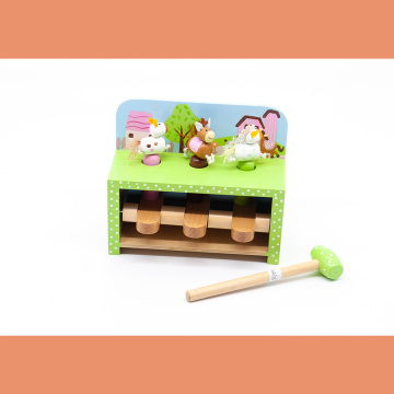 Casas de brinquedo de madeira, brinquedo de madeira do trem, testes padrões de madeira do brinquedo