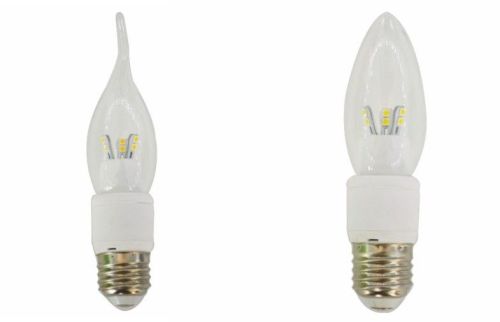 Super Bright 4w Ceramic Smd Led Candle Bulb 3000k Non-glare