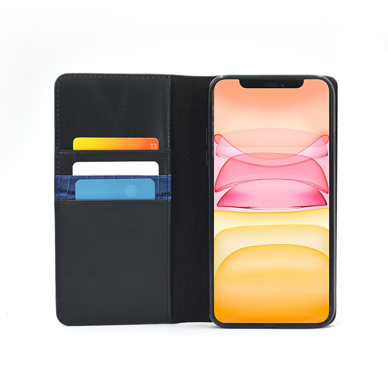 Dompet Balik Leather Case Telepon untuk Iphone 11