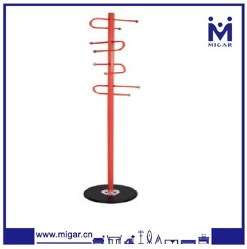 Marble base S design steel clothes hanger stand