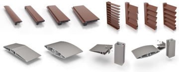 Customized aluminum profiles for Louvers