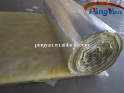 Excellent glass wool/fiber glass wool roll/glass wool blanket with Aluminium foil