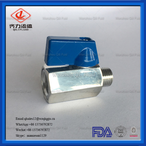 Stainless Steel Mini Ball Valve with Reduced-Bore