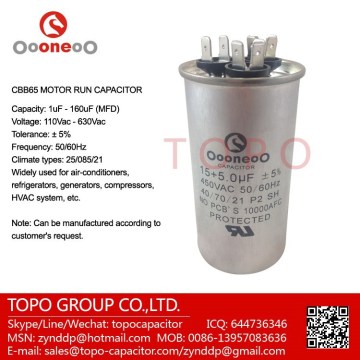 sh capacitor cbb65 407021 sh