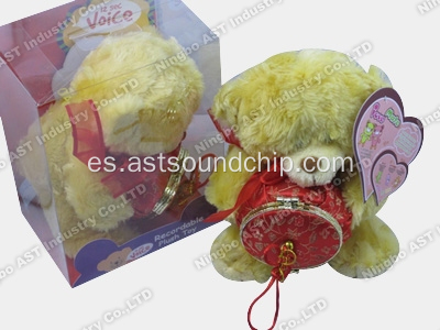 Oso de peluche promocional, peluche de música, peluche de música